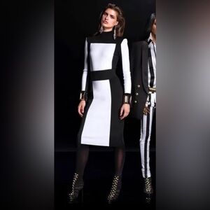 Balmain x H&M- Color Block Sweater Set- Black/white- Size 6